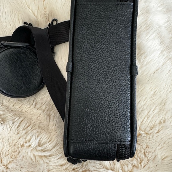 Coach Charter Crossbody With Hybrid Pouch In Signature Leather - BLACK - Picture 6 of 14